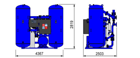 Адсорбционный осушитель Omi HB 14900