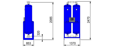 Адсорбционный осушитель Omi HL 2000