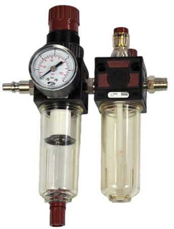 Фильтр c манометром и лубрикатором 1/4 7150