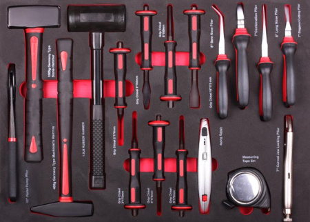 Набор инструмента шарнирно-губцевый ShiningBerg в ложементе 18ед. (11713)