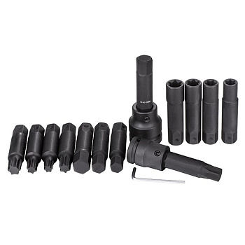 Набор ударных головок с битами 3/4 дюйма и 1 дюйм, 16 предметов 101853
