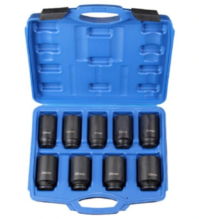 Набір інструментів для гайок осі, 9 шт.1/2", 12 гр. 101645D