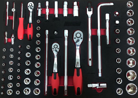 Тележка 7 полок с набором инструмента, 323 предмета