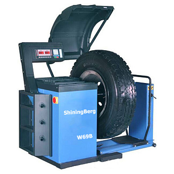 Балансировочный станок для колес грузовых автомобилей 380 v   ShiningBerg W69