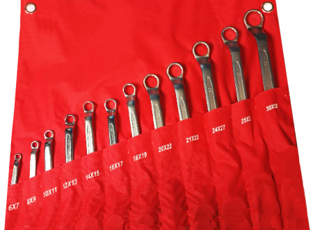 Набор ключей накидных 12 предметов 6-32мм NNK012 6-32