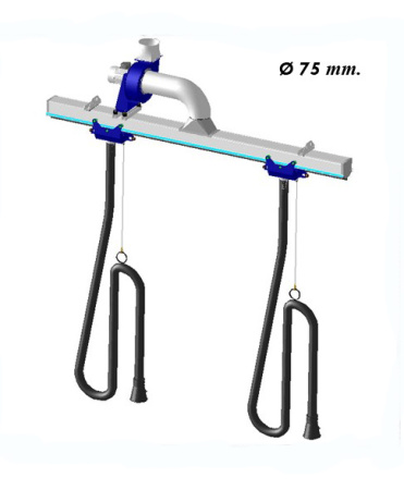 Filcar Ecosystem A6/2 - Рельсовая система для вытяжки выхлопных газов 6 метров