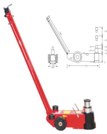 Пневмогидравлический домкрат 30/20т 