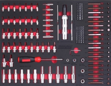Набор головок, бит и ударная отвертка, ShiningBerg ложементе 173 предмета (202202)
