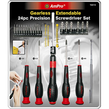 Набор прецизионных отверток и бит, 24 предмета  T32114