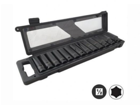 Набір довгих ударних головок 13 шт. 1/2" 114133B