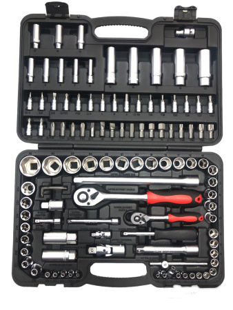 Набор инструмента 1/4" и 1/2" 108 единиц (6-ти гранный) 1024004
