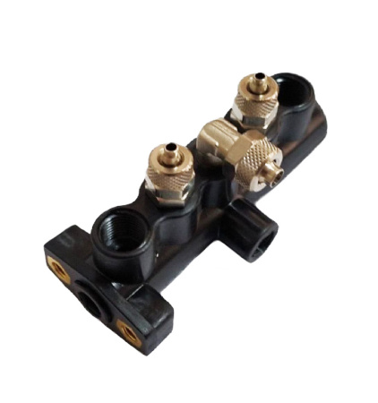 Педальная раздатка на подстольные цилиндры-полуавтомат или раздатка на откидывание стрелы