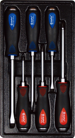 Набор ударных крестовых и шлицевых отверток , 6 предметов  T32185