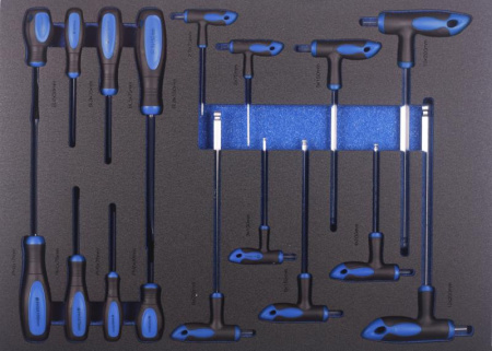 Набор отверток и ключей ShiningBerg в ложементе 17 ед. (11811)