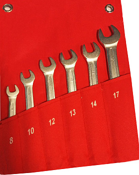 Набор ключей комбинированных 6 предметов 8-17 мм NKK006 8-17