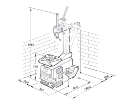Шиномонтажный станок 380V M&B Engineering ТС 522