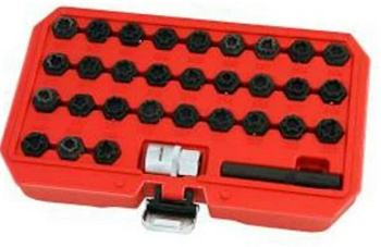 Набор головок для демонтажа секретных болтов 32 шт. для Mercedes Benz 114114