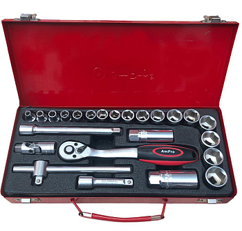 Набор инструмента 3/8 24 предметов AmPro T45212