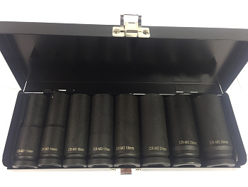 Набор торцевых головок ударных удлиненных 1/2