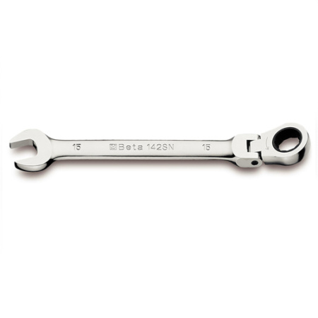 142SN - Ключ рожково накидний з поворотною головкою 12х12 мм.